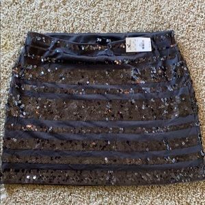 Gray Express mini skirt